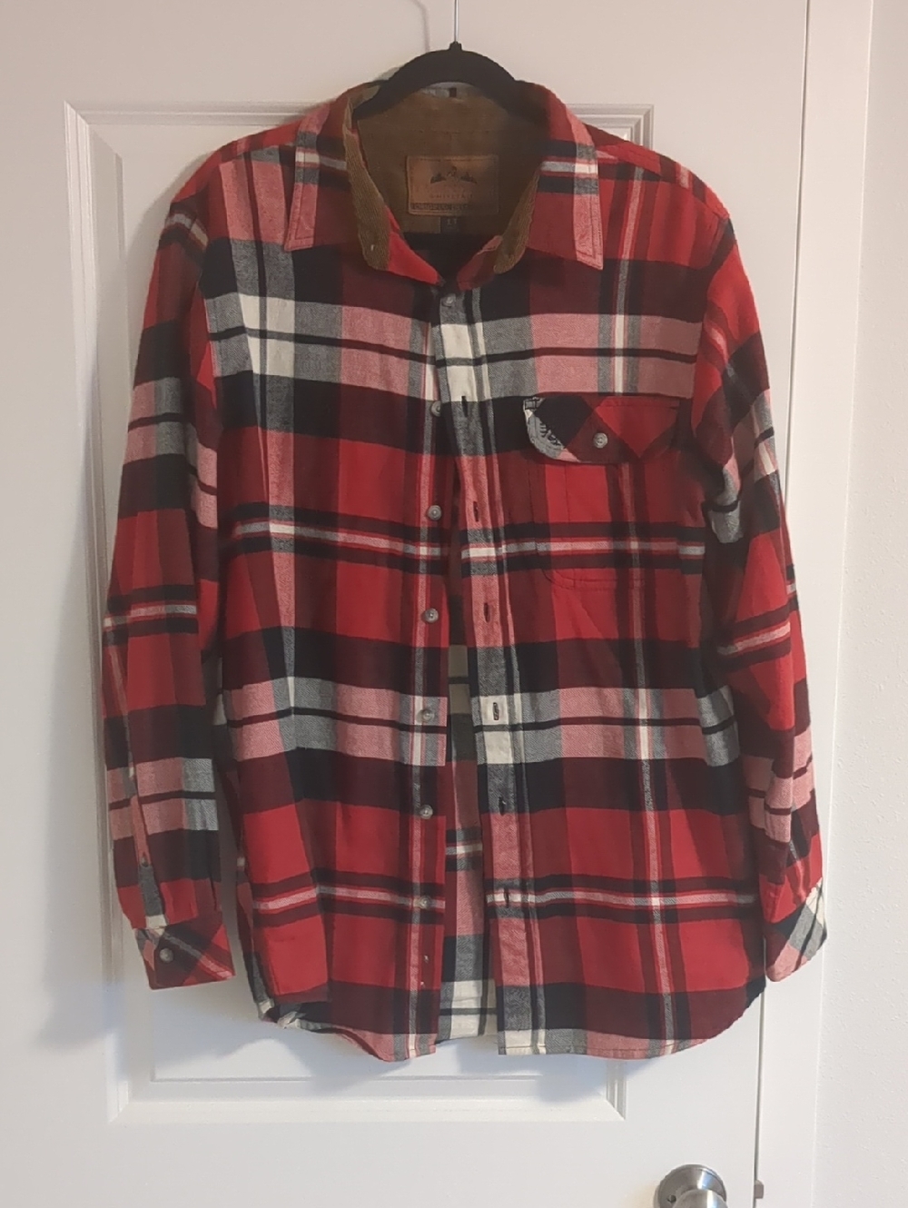 Legendary Whitetails Red Black Plaid Button-Down Shirt